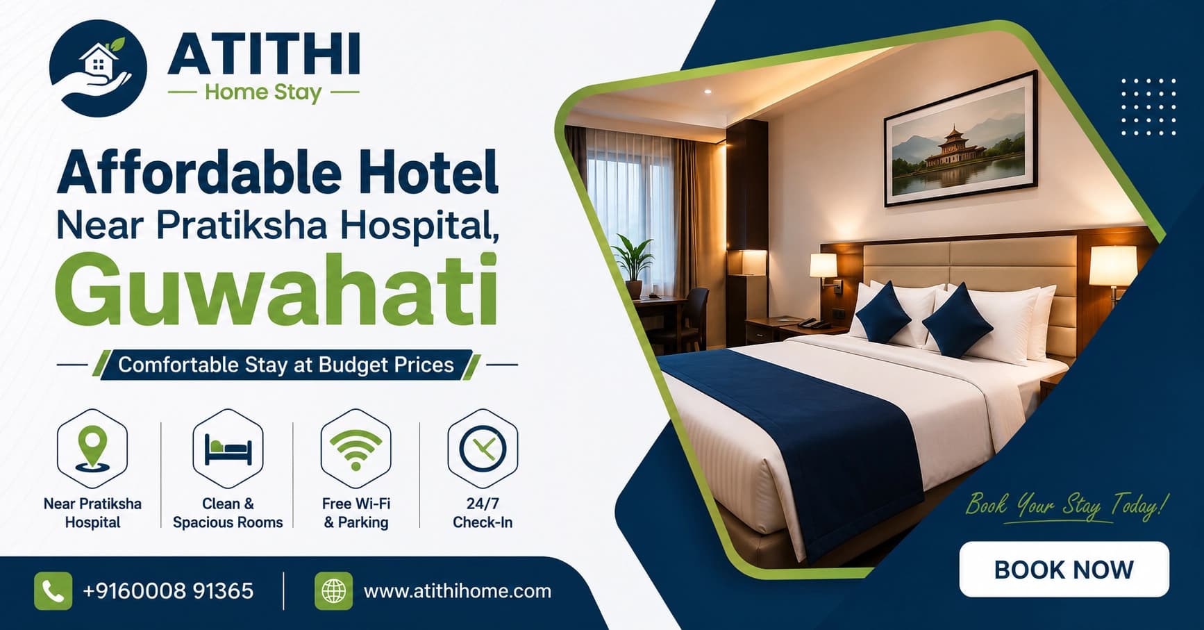 Affordable Hotel near Pratiksha Hospital Guwahati: Stay Smartly at Atithi Homes